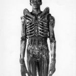 bolaji badejo a 7 foot nigerian design student and one time actor is wearing his costume from the now classic sci fi thriller alien in 1978 150x150 - 22 moments étonnants de l'histoire en photos